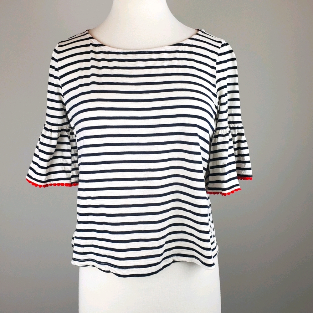 W5 Navy Striped Top